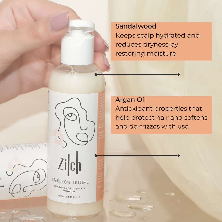 Timeless Ritual Shampoo with Sandalwood & Argan Oil 100ml